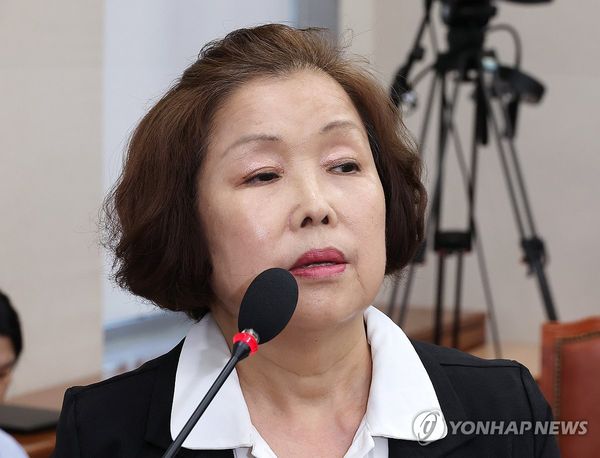'댓글조작 의혹' 리박스쿨 손효숙 대표 구속심사 출석