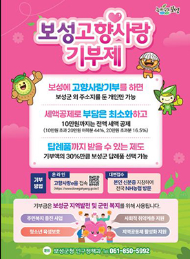 보성고향사랑기부제